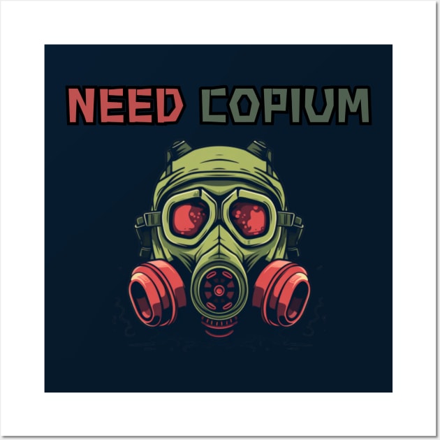 Need Copium, Twitch emote, slang Wall Art by Pattyld